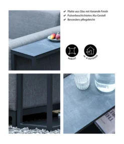 Dehner Beistelltisch Amsterdam, Ca. B75/H54/T23 Cm -Compo Verkaufsgeschäft 4498598 WE IG 001 BeistelltischAmsterdam