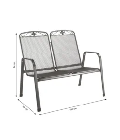MWH Metall-Bank Savoy, 2-Sitzer -Compo Verkaufsgeschäft 5312871 WE BG 001 MwhMetallBankSavoy2SitzerMetallBankSavoy2Sitzer2