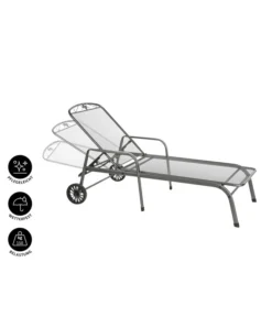 MWH Gartenliege Savoy, Ca. B81/H52/T187 Cm -Compo Verkaufsgeschäft 5312897 WE IG 001 MwhGartenliegeSavoyMetLiegeSavoyEGrau