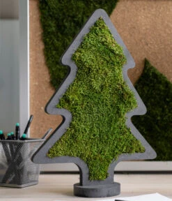 StyleGREEN Weihnachtsbaum Aus Waldmoos, Ca. B27/H37/T2 Cm -Compo Verkaufsgeschäft 6429971 WE MO 002 MoosWeihnachtsbaumNoel37x27cmStylegreen