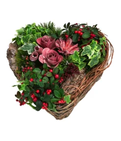 Grabgesteck In Liebe, Herzförmig, Ca. B30/H25/T35 Cm