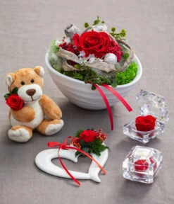 Longlife-Rose In Juwelenbox, Ca. Ø3,5 Cm -Compo Verkaufsgeschäft 6537732 8167041 6380935 6034458 WE MO 001 Longlife