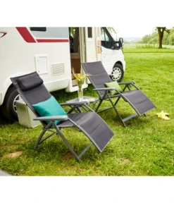 Siena Garden Camping Relaxstuhl Premium, Anthrazit -Compo Verkaufsgeschäft 6603021 WE MO 001 SienaGardenCampingRelaxstuhl PremiumAnthrazit