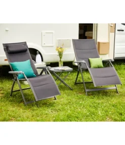 Siena Garden Camping Relaxstuhl XL Premium, Anthrazit -Compo Verkaufsgeschäft 6603039 WE MO 001 SienaGardenCampingRelaxstuhlPremiumXLAnthrazit