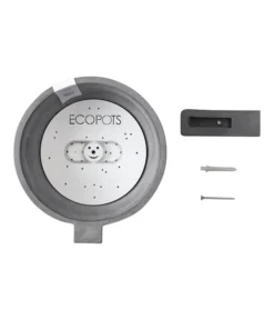 Ecopots Kunststoff-Topf Amsterdam Wall, Rund, Grau, Ca. Ø21,8/H17,5 Cm -Compo Verkaufsgeschäft 6614887 WE DE 002 EcopotsKunststoffTopfAmsterdamWallrundgrau