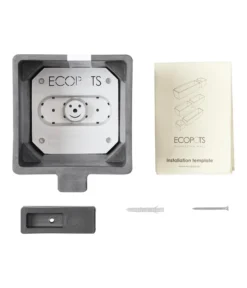 Ecopots Kunststoff-Kasten Manhattan Mit Wassersystem, Grau -Compo Verkaufsgeschäft 6614895 WE DE 002 EcopotsKunststoffTopfManhattanWallSmitWassersystemquadratischgrau