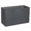 EDA-plastiques Kunststoff-Blumenkasten Basalt, Rechteckig, Anthrazit, Ca. B99,5/H60/T39,5 Cm