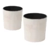 Siena Garden Kunststoff-Topf ECO Lens, Rund, Weiß, Ca. Ø30/H30,5 Cm, 2er-Set