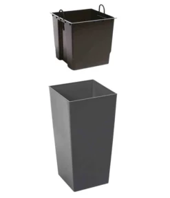 Siena Garden Kunststoff-Topf Lyon, Konisch, Ca. B40/H75/T40 Cm -Compo Verkaufsgeschäft 6655377 WE DE 001 PflanzgefaessLyonAnthrazit