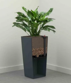 Siena Garden Kunststoff-Säule Eco Nizza, Konisch, Ca. B40/H75/T40 Cm -Compo Verkaufsgeschäft 6655427 WE DE 002 PflanzgefaessNizza40Weiss