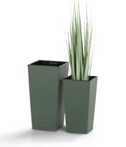 Siena Garden Kunststoff-Topf ECO Nizza, Konisch, Ca. B25/H46,5/T25 Cm -Compo Verkaufsgeschäft 6655518 WE DE 001 PflanzgefaessEcoNizza25Gruen