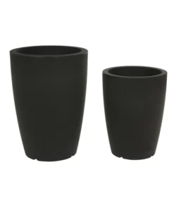 Farmet Kunststoff-Topf-Set Hydra, Konisch, Anthrazit, 2-teilig