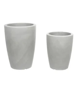 Farmet Kunststoff-Topf-Set Hydra, Konisch, Grau, 2-teilig