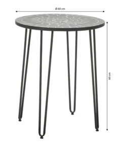 Dehner Mosaiktisch Madeleine, Ca. Ø60/H60 Cm -Compo Verkaufsgeschäft 6666531 WE BG 001 DehnerMosaiktischMadeleineD60cmeinzeln