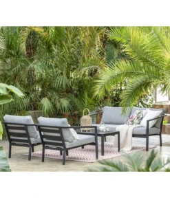 Dehner Alu-Lounge New York, 4-teilig -Compo Verkaufsgeschäft 6670954 WE MO 001 DehnerAluLoungeNewYork