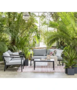 Dehner Alu-Lounge New York, 4-teilig -Compo Verkaufsgeschäft 6670954 WE MO 002 DehnerAluLoungeNewYork