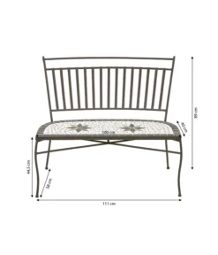 Dehner Mosaikbank Diana, 2-Sitzer -Compo Verkaufsgeschäft 6701791 WE IG 001 MosaikbankDiana