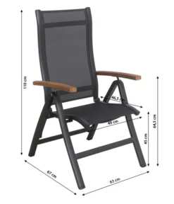 Dehner Klappsessel Chicago Wood -Compo Verkaufsgeschäft 6701817 WE BG 001 KlappstuhlChicagoWoodNeu