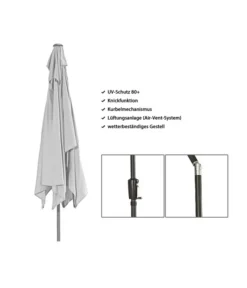 Dehner Sonnenschirm Samos, Rechteckig, Ca. B300/T200 Cm -Compo Verkaufsgeschäft 6703003 WE IG 001 DehnerSonnenschirmSamos