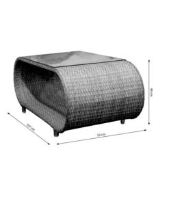 Dehner Geflechtlounge Avani, 4-teilig -Compo Verkaufsgeschäft 6704340 WE BG 003 FlechtloungeAvaniTisch