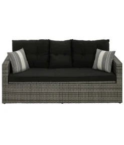 Dehner Flecht-Truhenbank Föhr, 3-Sitzer