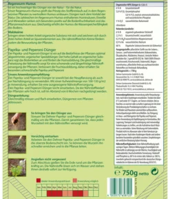 Dehner Bio Paprika- Und Peperoni-Dünger, 750 G -Compo Verkaufsgeschäft 6705040 WE DE 001 PaprikaPepperoniduenger750gBio
