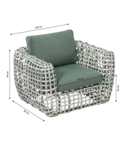 Dehner Flechtlounge Bali, 4-teilig -Compo Verkaufsgeschäft 6705305 6705321 WE BG 001 LoungeBaliSesselFinal