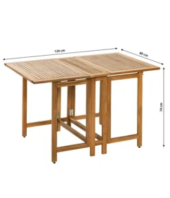 Dehner Balkonklapptisch Macao, Ca. B124/H74/T80 Cm -Compo Verkaufsgeschäft 6712061 WE BG 001 DehnerBalkontischMacao