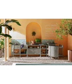 Dehner Doppelschrank Southampton, Ca. B100/H90/T50 Cm -Compo Verkaufsgeschäft 6713739 6713762 6713705 6713630 6713531 6713663 6713440 6713390 WE MO 001 OutdoorkuecheSouthampton 2