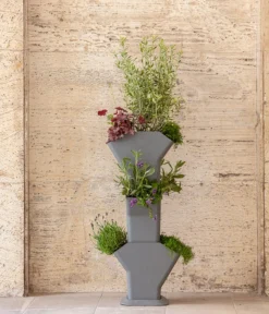 Kunststoff-Pflanzbaum-Set, Grau, Ca. B31,3/H77,3/31,3 Cm -Compo Verkaufsgeschäft 6739528 WE MO 002 KunststoffPflanzbaumSetgrau