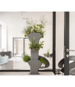 Kunststoff-Pflanzbaum-Set, Grau, Ca. B31,3/H77,3/31,3 Cm -Compo Verkaufsgeschäft 6739528 WE MO 003 KunststoffPflanzbaumSetgrau