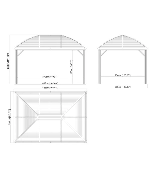 Sojag Pavillon Moreno 10x14 2 Sojag Pavillon Moreno 10x14 – Bild 2