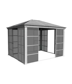 Sojag Pavillon Striano 10x12 -Compo Verkaufsgeschäft 6752760 WE FS 004 PavillonStriano