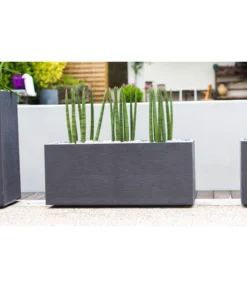 EDA-plastiques Kunststoff-Kasten Graphit, Anthrazit, Ca. B99,5/H43,5/T39,5 Cm -Compo Verkaufsgeschäft 6763908 WE MO 001 PflanzkastenGrap100cm