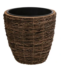 Dehner Holz-Korb Akira, Rund, Braun