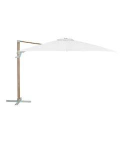 Dehner Ampelschirm Zypern, Holzoptik, Quadratisch, Ca. B300/T300 Cm