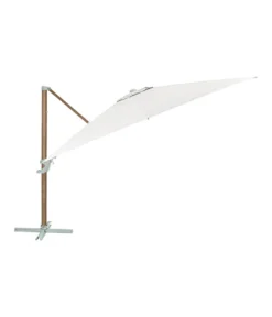 Dehner Ampelschirm Zypern, Holzoptik, Quadratisch, Ca. B300/T300 Cm -Compo Verkaufsgeschäft 6865422 WE FS 003 AmpelschirmZypernHolzBeige