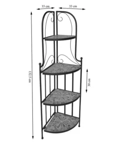 Dehner Mosaik Eckregal Grazia, Ca. B33/H132,5/T33 Cm -Compo Verkaufsgeschäft 6875181 WE DE 001 EckregalMosaikGrazia