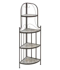 Dehner Mosaik Eckregal Grazia, Ca. B33/H132,5/T33 Cm