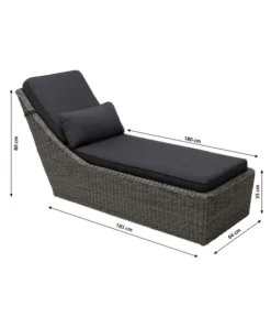 Dehner Sunlounger Toska, Ca. B64/H80/T180 Cm -Compo Verkaufsgeschäft 6875744 WE BG 001 LiegeToskaNeu