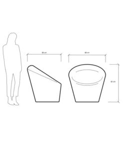 Farmet Kunststoff-Gartensessel Happy, Fluoreszierend -Compo Verkaufsgeschäft 6884449 WE DE 001 Sesselhappyhellblau