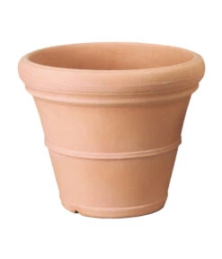 Farmet Kunststoff-Pflanzkübel, Glatt, Rund, Terrakotta
