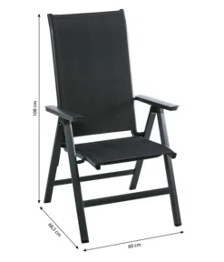 Dehner Klappsessel Cleveland, Dunkelgrau -Compo Verkaufsgeschäft 6894141 WE BG 001 DehnerKlappsesselClevelandNEU