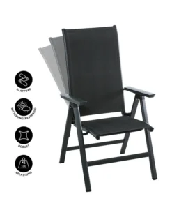 Dehner Klappsessel Cleveland, Dunkelgrau -Compo Verkaufsgeschäft 6894141 WE IG 001 KLAPPSESSELCLEVELANDGRA