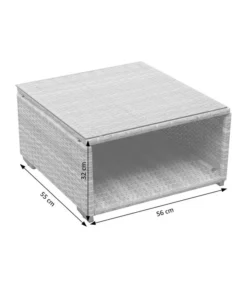 Dehner Balkonset Como, 4-teilig -Compo Verkaufsgeschäft 6894166 WE DE 002 BalkonSetComoSkizze