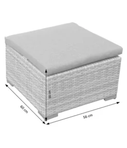 Dehner Balkonset Como, 4-teilig -Compo Verkaufsgeschäft 6894166 WE DE 005 BalkonSetComoSkizze