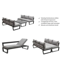 Dehner Liegenset Bellevue, 3-teilig -Compo Verkaufsgeschäft 6894182 WE IG 001 DehnerLiegensetBellevue