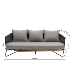 Dehner Gartenlounge Monte Carlo, 4-teilig -Compo Verkaufsgeschäft 6895346 WE BG 001 LoungeMonteCarlo