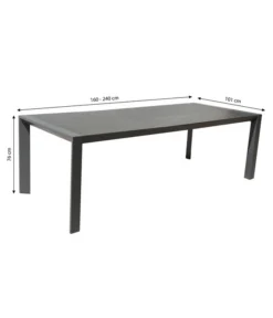 Dehner Ausziehtisch Cleveland, Ca. B160-240/H76/T101 Cm -Compo Verkaufsgeschäft 6895379 WE BG 001 AusziehtischClevelandNEU