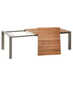 Dehner Holz-Ausziehtisch Cleveland, Ca. B160-240/H76/T101 Cm -Compo Verkaufsgeschäft 6895387 WE FS 003 AusziehtischClevelandGrauNEU
